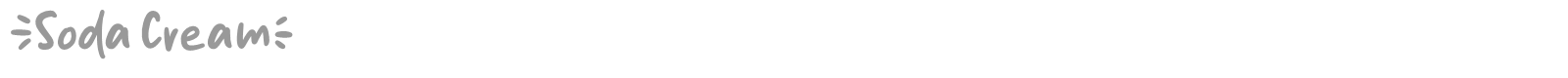 Soda Cream font preview